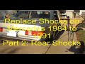 How to Replace Shocks on Mercedes - Part 2 Rear Shocks