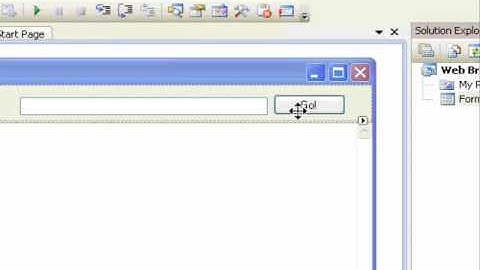 Visual Basic Lesson 1. How to make a Web Browser