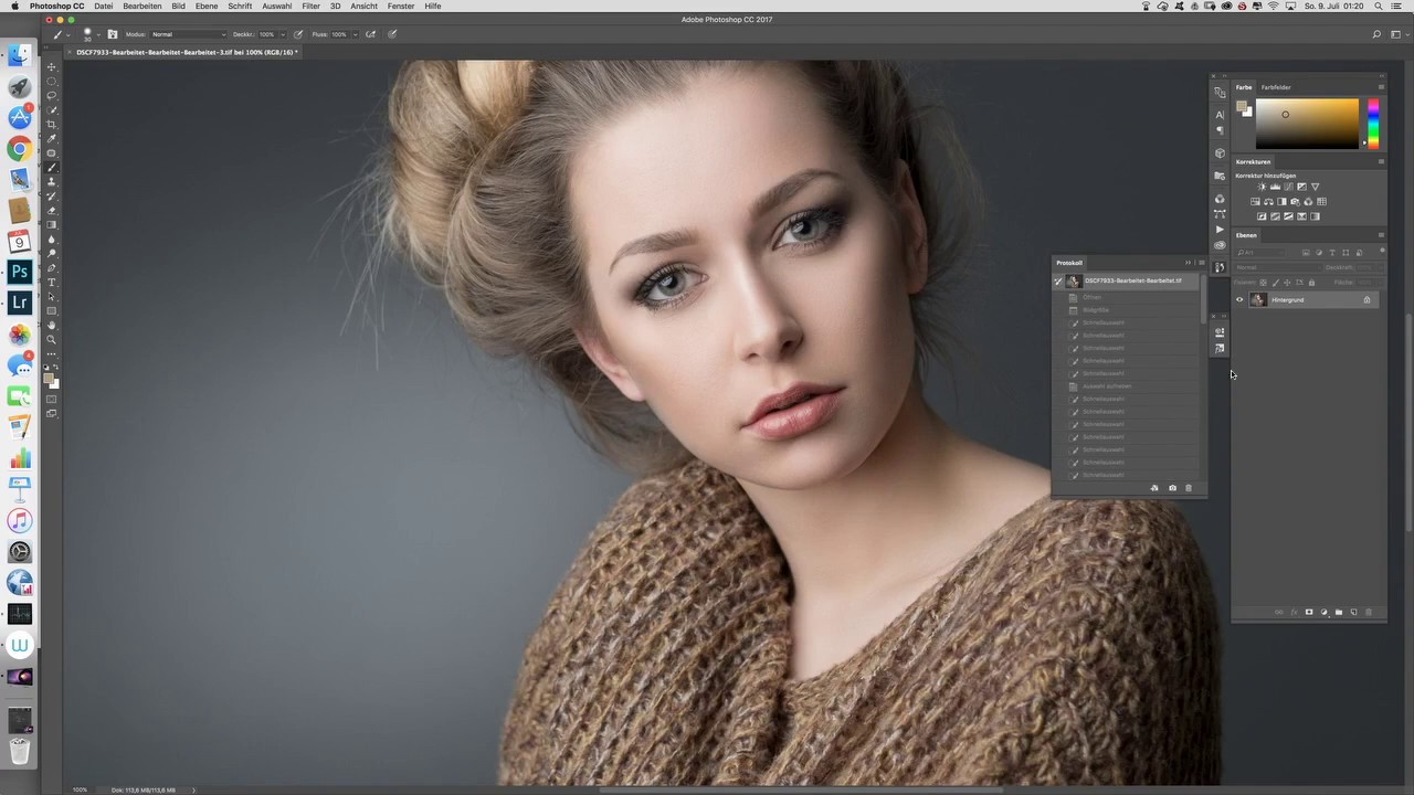 Hintergrund Einfugen In Photoshop Youtube