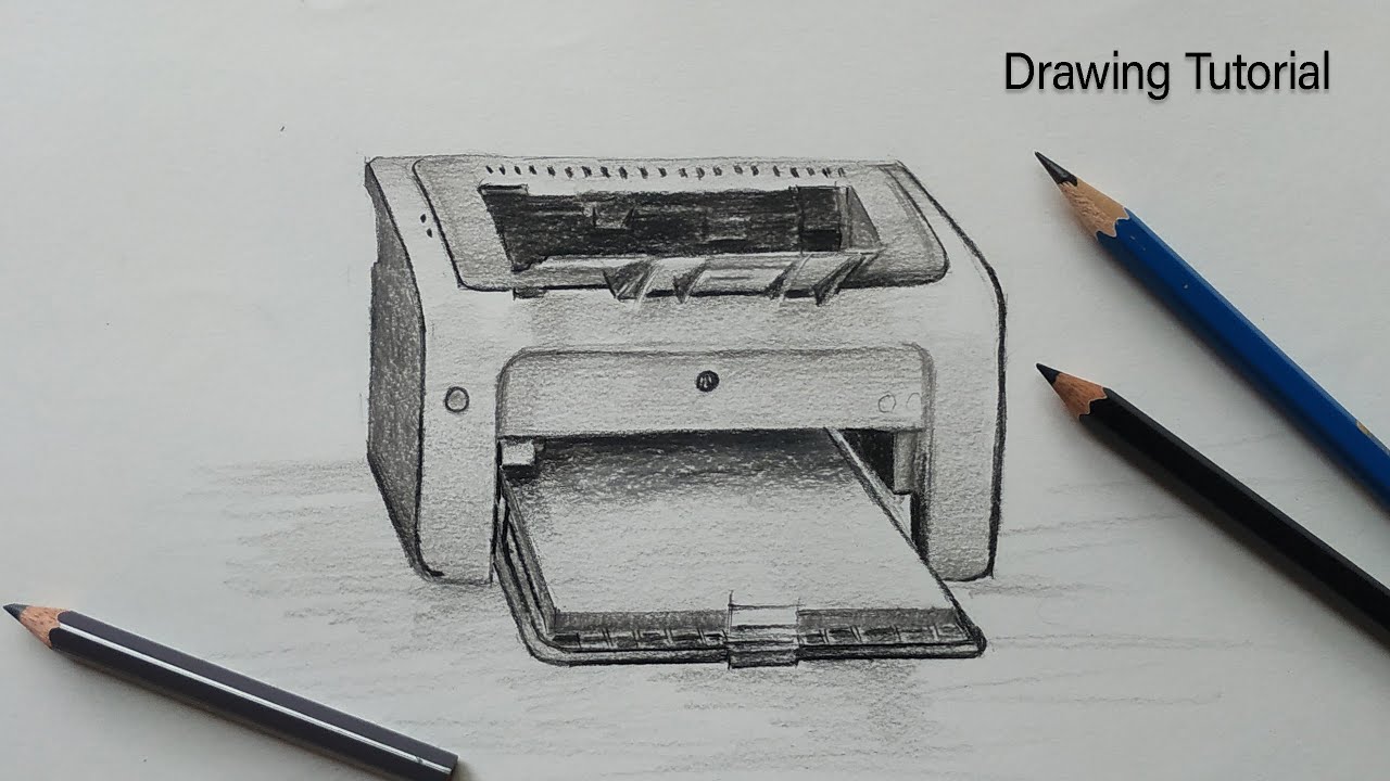How to draw a printereasy drawing step by stepprinter drawing for kids   YouTube
