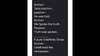 Active and passive voice.  part 2