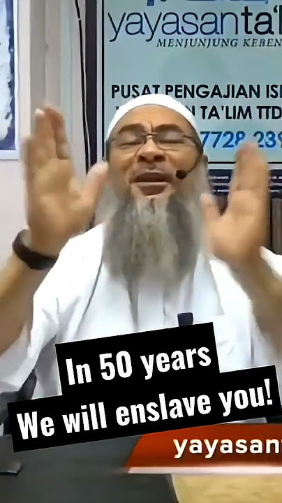 WARNING: Muslim Scholar Says We Will Conquer and Enslave you in 40-50 Years