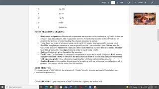 Video on Syllabus F2021