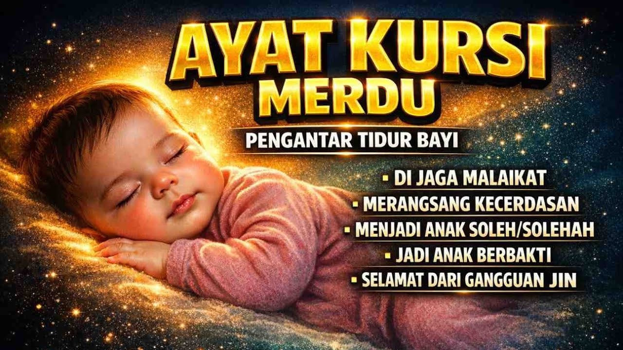 AYAT KURSI MERDU..‼️ PENGANTAR TIDUR BAYI | PENGUSIR SETAN DAN JIN