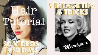 Marilyn Monroe Hair Tutorial + Day #2⎜30 VIDEOS IN 30 DAYS