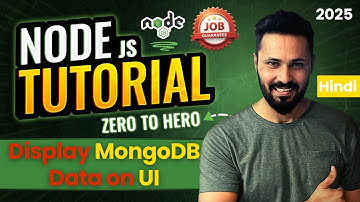 Node JS Tutorial in Hindi #46 Display MongoDB Data on UI using Node.js and EJS