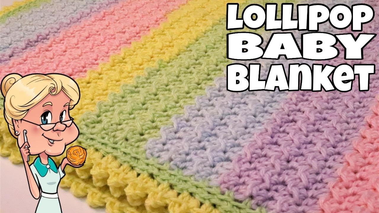 SUPER SIMPLE Lollipop Baby Afghan / Blanket - Crochet Tutorial - #HOBBII - Hobbii Yarns - - YouTube