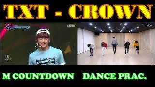 TXT-CROWN | M Countdown vs. Dance Practice | KPOP COMPARISON