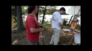 Plein Air Easton! Video Blog - Golfing and Painting