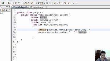 Java Programming Tutorial 23 (Compound Interest Program)...Halil İbrahim CANATAN HD