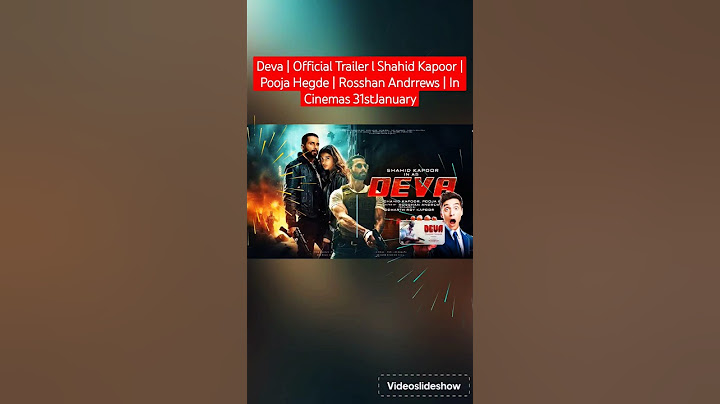Deva | Official Trailer l Shahid Kapoor | Pooja Hegde | Rosshan Andrrews | In Cinemas 31stJanuary