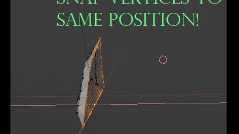 How to snap vertices to same position in Blender