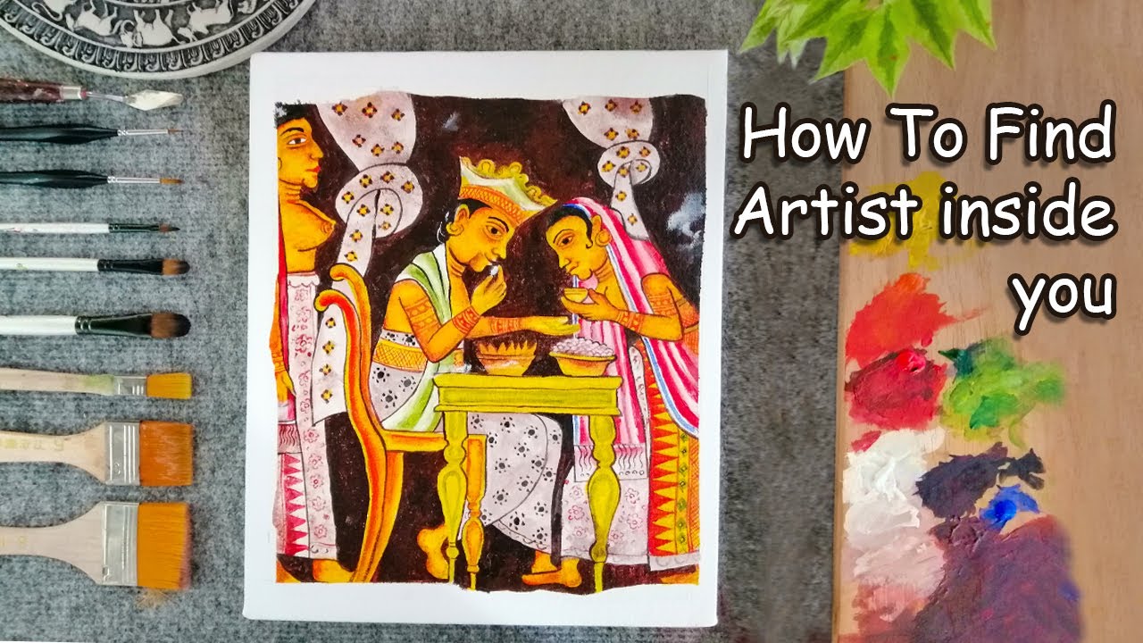 SRI LANKA TRADITIONAL PAINTING /Acrylic painting on canvas YouTube