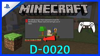 How to Fix Minecraft Error Code D-0020 on PS5 | Minecraft Error D-0020 PS5