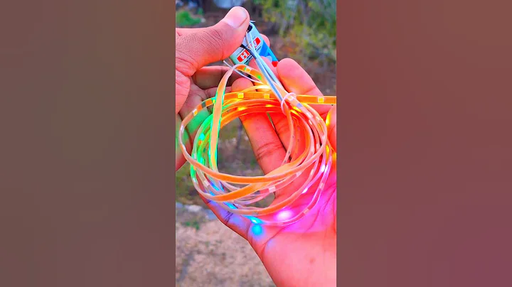 12v led light strip on 9v battery #shorts #youtubeshorts