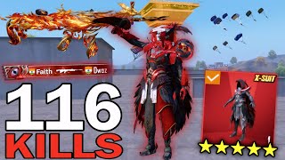 116 KILLS!😍 NEW BEST LOOT GAMEPLAY TODAY with BEST X-SUIT IN Evolving Universe🔥PUBG MOBILE - BGMI