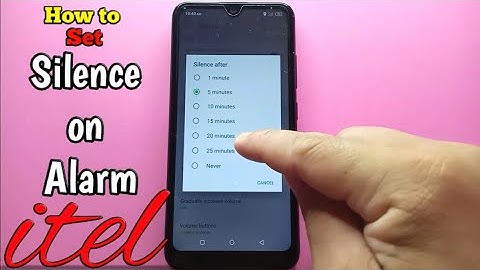 How to Set Silence on Alarm in itel S15 Mobile Phone