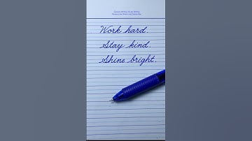 How to write in cursive | Cursive Writing Quote 02 | Cursive Handwriting Practice | Cursive Letters