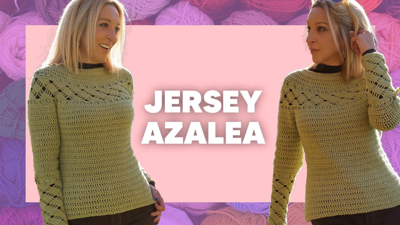 ¡TÉCNICA TOP DOWN! 🤩 JERSEY AZALEA - TEJER CROCHET SÚPER FÁCIL en Tejer es de guapas