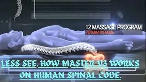 Less see, How Master v3 works on human spinal code. #Master_v3 #Ceragem_india #Spain  #Animationvide