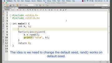 [C Tutorial For Beginners]:37  Generating random numbers, the rand function