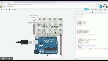 Part 3  Printer problem with Arduino | Tinkercad