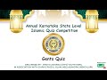 Finals  3rd annual karnataka state level quiz competiton 2024  gents quiz  izyw bangalore