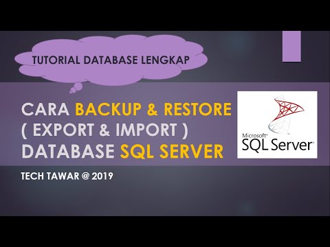 Cara Backup dan Restore Database SQL Server