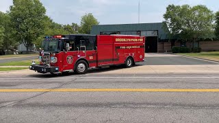 Brooklyn Park Fire - Engine 4 Responding