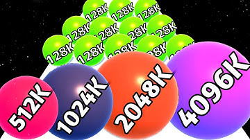 Ball Run 2048 (vs) Smash Runner - ASMR Gameplay (Math Games, Max Level) New Update