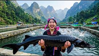 I Caught a Massive 20kg Sturgeon in Vietnam's Hidden Mountain Paradise! screenshot 5