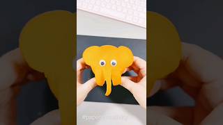 making elephant with orange #shorts #short #howtocrafts #paperart #papercraft #art #children
