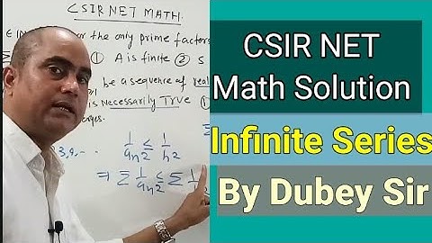 #CSIRNETMathSolution#CSIRNETMathQuestions#InfiniteSeries#GATEMath#IITJAM#DkMathTutorial#DubeySir