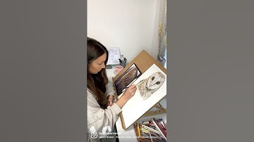 Coloured pencil drawing of a Barn Owl / Wildlife Artist / Realism #wildlifeart #realisticdrawing #fy