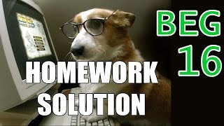 |Homework 16| Beginner C++ Game Programming