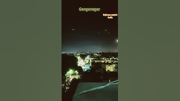 Pakistan attacks on Ganganagar (Raj) India. Air defence in action.. #indpak #warzone #army #shorts