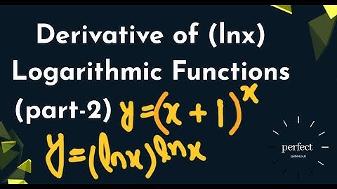 derivative of logarithmic functions lnx part 2 in Urdu& Hindi #derivatives#calculus#math#log#ln#logx