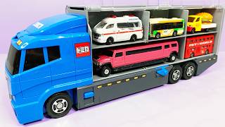 トミカ☆はたらくくるまのミニカーを開封してコンボイへ収納します！I'll unpack the Tomica miniature cars and store them in the convoy!