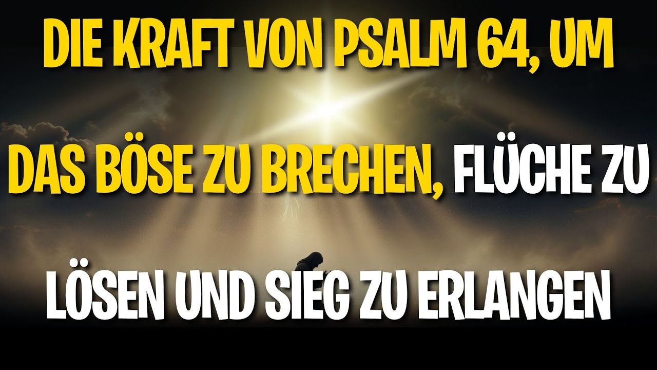 Die Kraft von Psalm 64, um das Böse zu brechen, Flüche zu lösen und Sieg zu erlangen