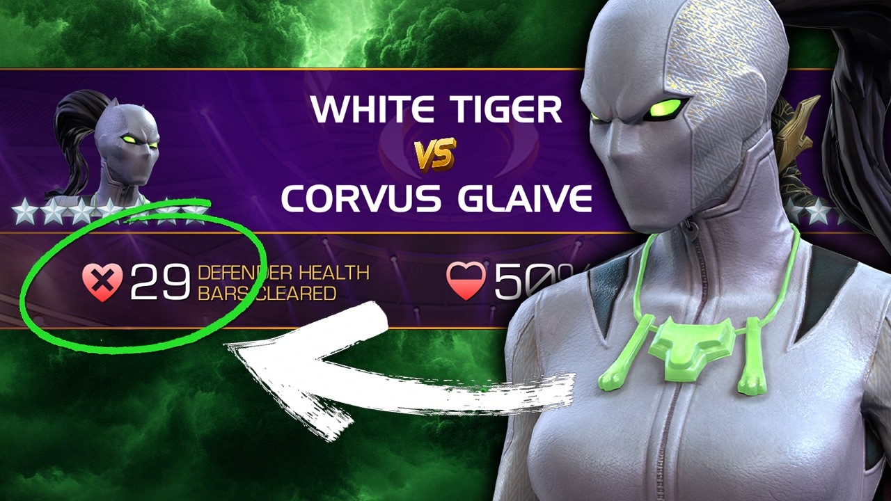 WHITE TIGER CLAWS AWAY 29 HEALTH BARS | Alliance Coliseum Corvus