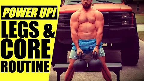 9 Minute Kettlebell Workout for EXPLOSIVE Legs & POWERFUL Core | Chandler Marchman