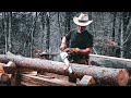 This Wooden Structure Is WILD! Building With Crooked Logs! Pt.1