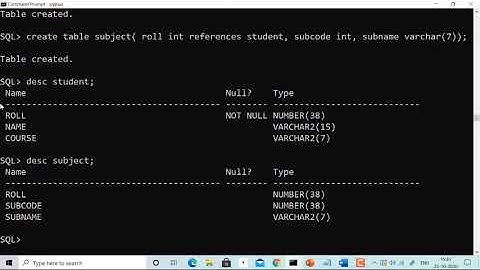 SQL Query to implement Foreign Key in table