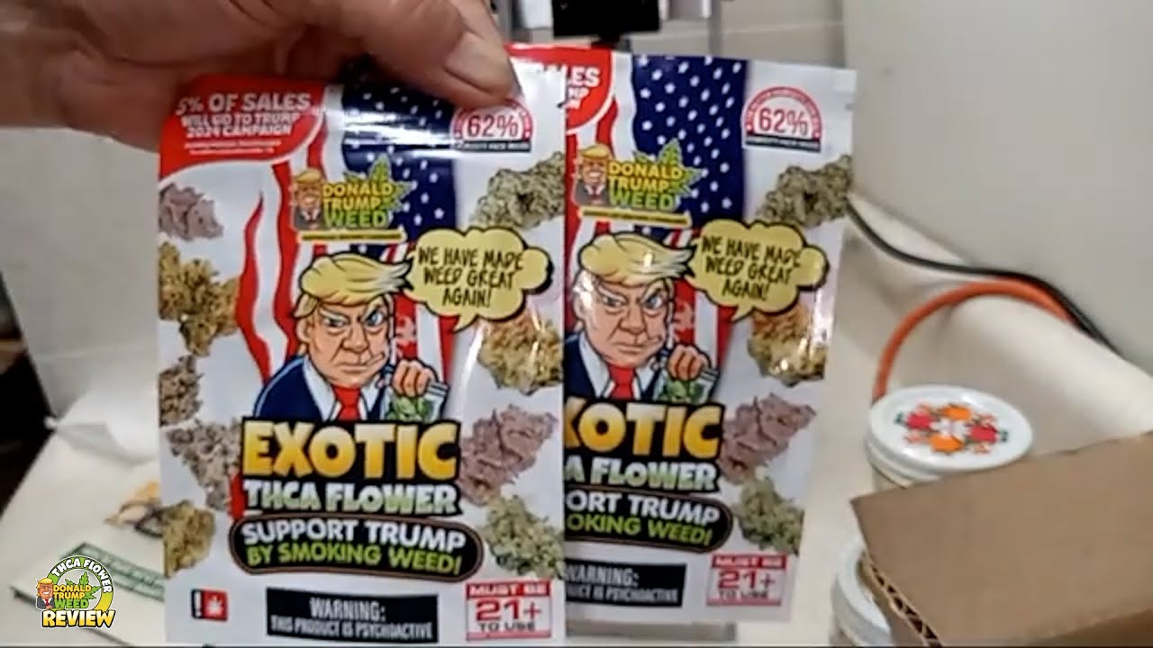 Rosin Pressing Donald Trump Weed THCa Flower 