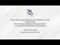 Daily Virtual Yoga Session conducted by the Beneficiary Schemes Directorate, ICAI