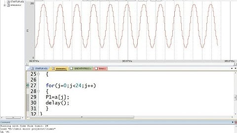 Sine Wave Generation Using 8051