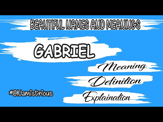 Nicknames for Gabriel: 𝙶 𝙰 𝙱 𝚁 𝙸 𝙴 𝙻 シ, ꧁༒☬Gabriel☬༒꧂, ™꧁࿇₲卂乃尺ɨɆⱠ༒꧂,  ꧁༒☬Ǥα多rͥΐeͣlͫ🎋☬༒꧂, 🍁☆𝔊𝔞𝔟𝔯𝔦𝔢𝔩☆🍁