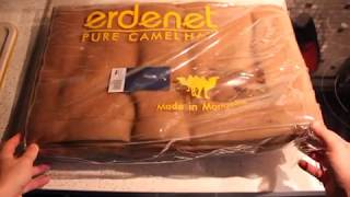 Тканное одеяло из пуха верблюда Erdenet  Монголия / Blanket of camel fluff Erdenet Mongolia