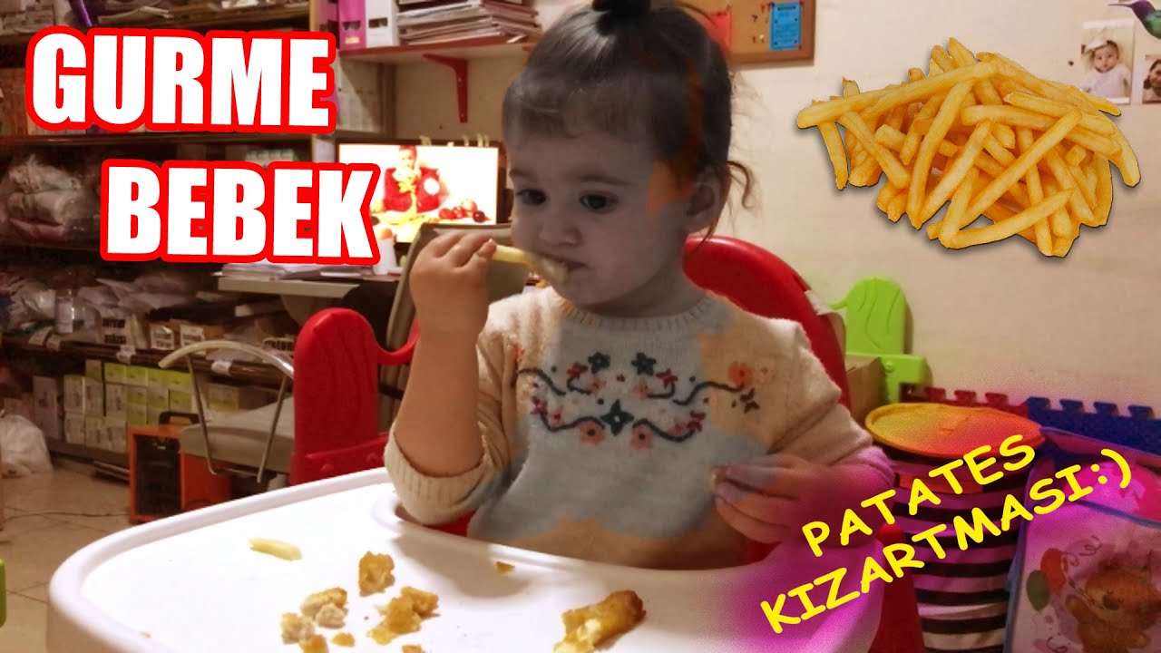 Patates Kızartması Yiyor (Gurme Bebek) YouTube