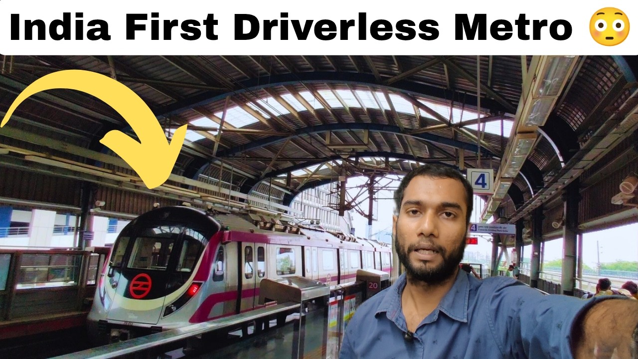 Botanical Garden to Janakpuri Delhi Metro Ride | India’s First Driverless Metro 🚇 